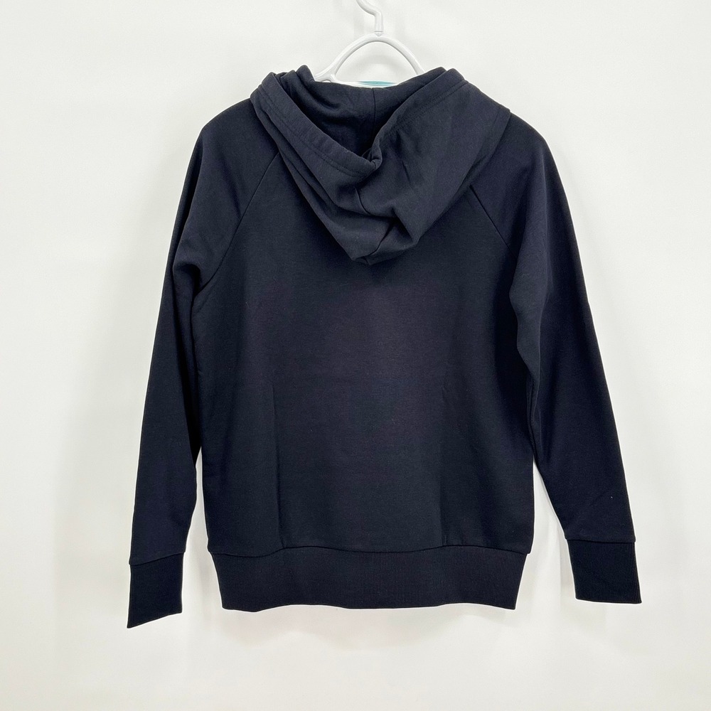 Under Armour Womens Rival Fleece Hoodie Black Pullover 1379500-001 XS NEW‎ - Picture 2 of 10